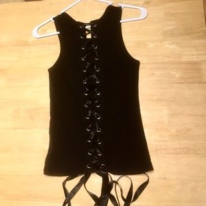 Lace Up Tank Top